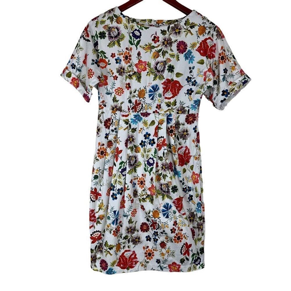 Asos Maternity Multicolored Floral‎ Mini Dress Womens 2 Girlcore Fairycore